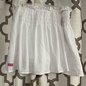 Simply Southern White Smocked Mini Skirt